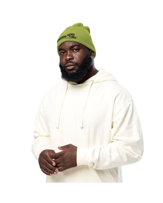 Anchor and Crew Green Leaf Giving Gen. Organic Cotton Embroidered Beanie for men