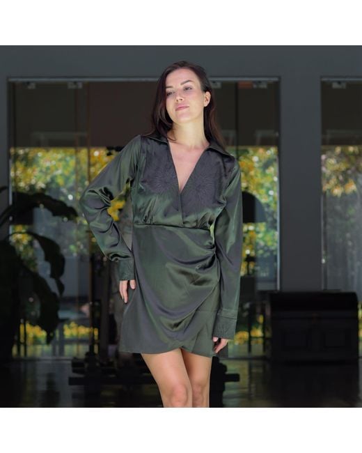 Celeste Mendis Green Nymphea Dress