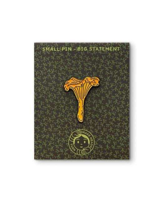Make Heads Turn Yellow Enamel Pin Chanterelle