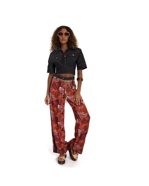 Lalipop Design Black Fitted Cropped Denim Shirt