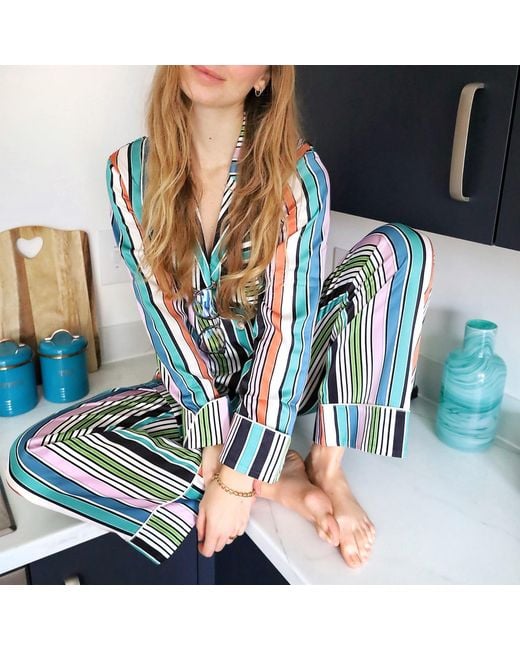 Emma Wallace Blue Rule Pyjama Set