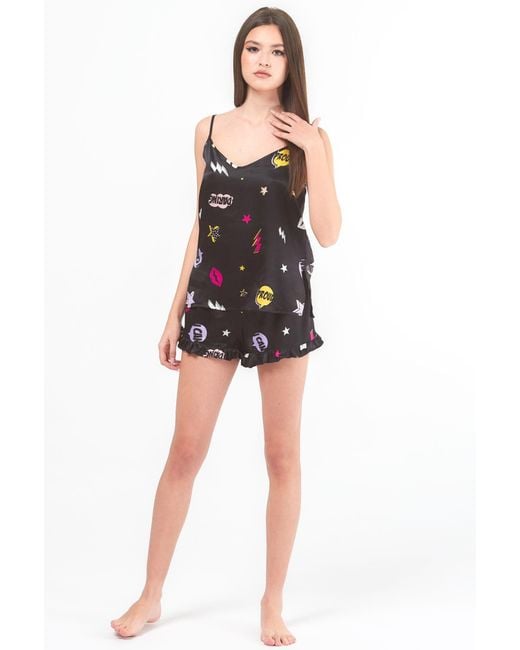 Favette Black The Silk Shorts — Fragile Like A Bomb