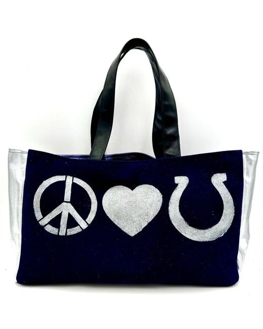 Lynn Tallerico Blue Mahjong Tote