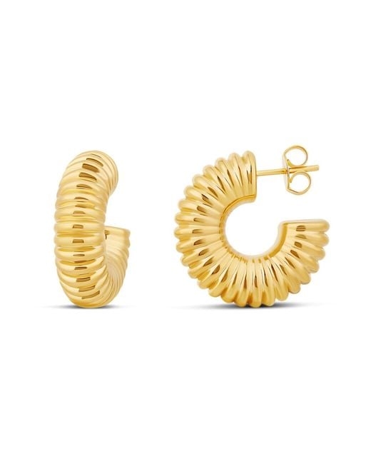 SHYMI Metallic Textured Hoops