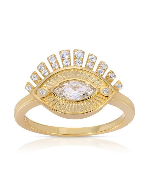 Native Gem Metallic Foresight Eye Ring