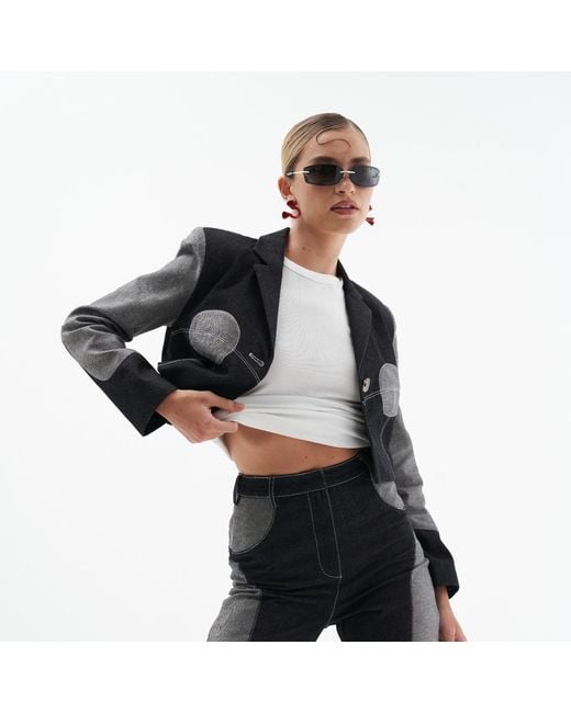 Belkys Studio Black Vesper Denim Breasted Jacket
