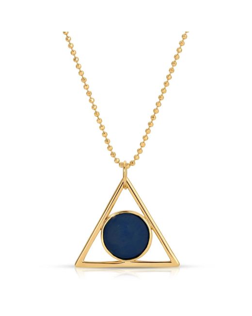 Glamrocks Jewelry Blue Two Faced Double Sided Necklace- Adventurine, Moonstone