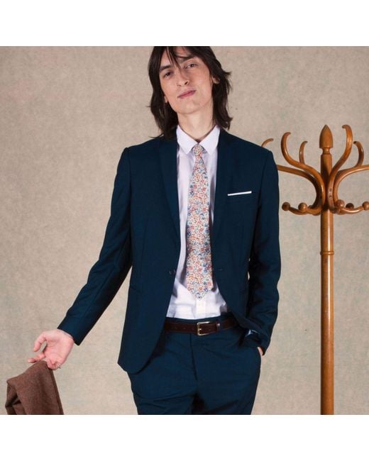 LE COLONEL Red Brick Emma Liberty Tie for men