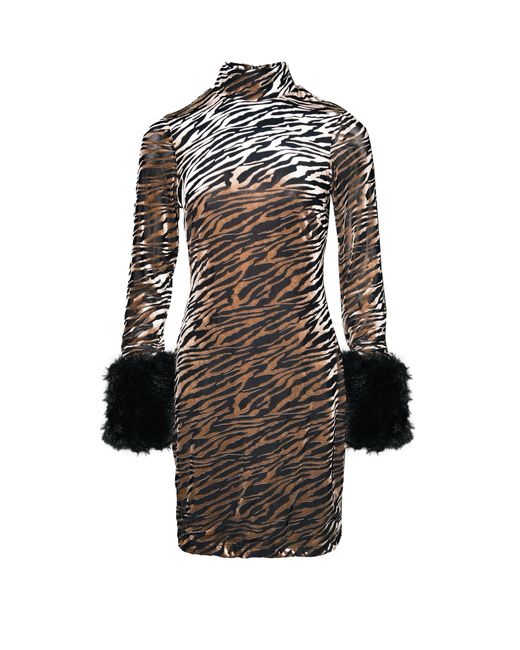Amy Lynn Black Harriet Leopard Dress