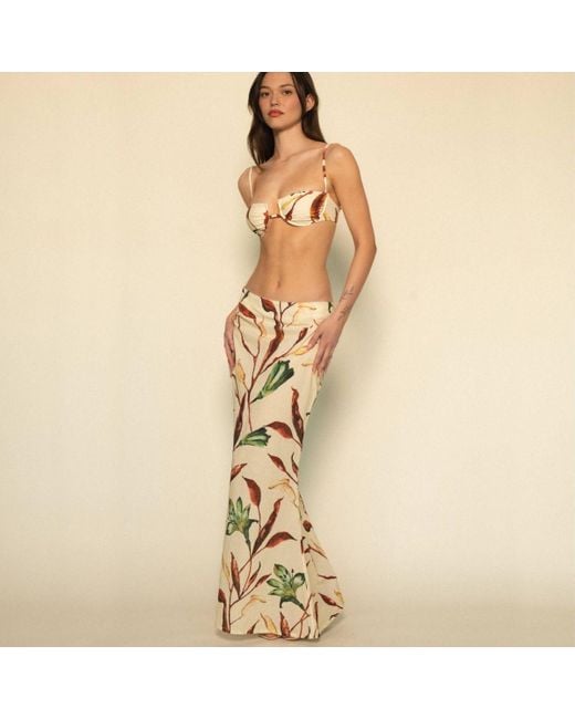 Montce Metallic Rooted Floral Natalia Skirt