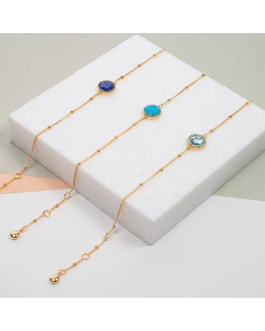 Auree Jewellery Multicolor Barcelona March Birthstone Bracelet