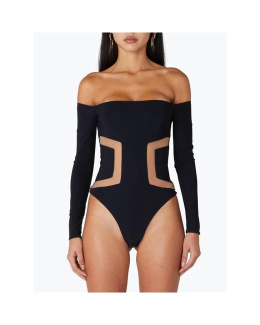 Room 24 Black Taylor Bodysuit