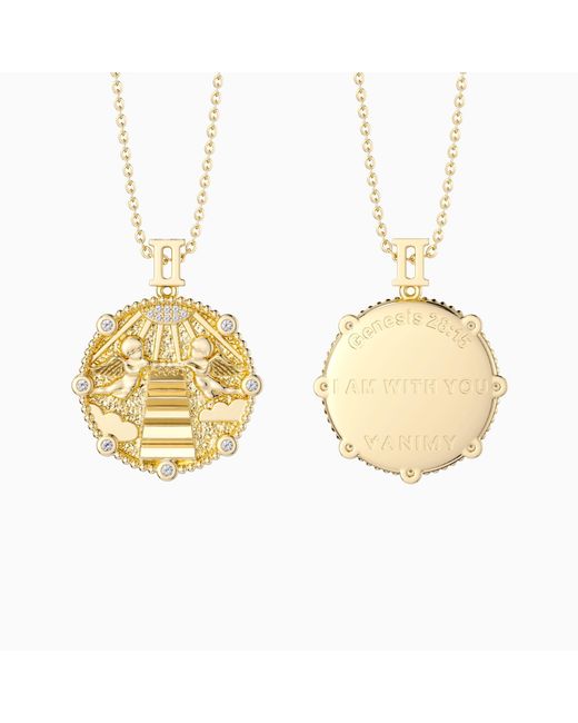 Vanimy Metallic Promised Land Angel Divine Guidance Pendant Necklace