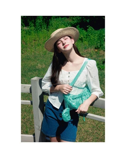 MARHEN.J Blue Plie Shiny Aqua