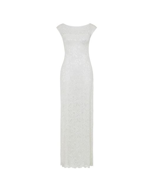 Alie Street London White Amber Lace Wedding Dress