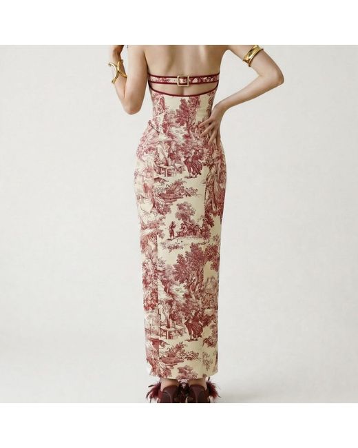 La Musa Red Rouge Jardin Dress