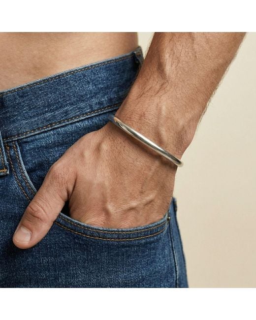 Jaredjamin White Tubular Cuff for men