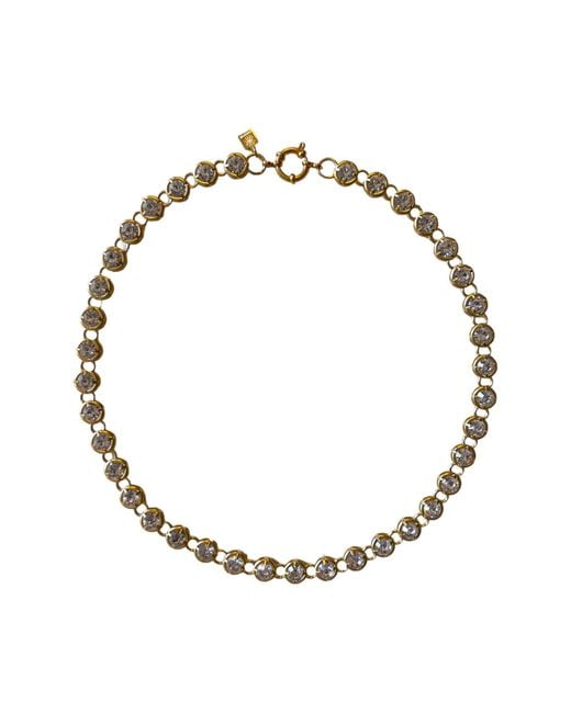 Sccollection Metallic Graziella Rhinestone Necklace