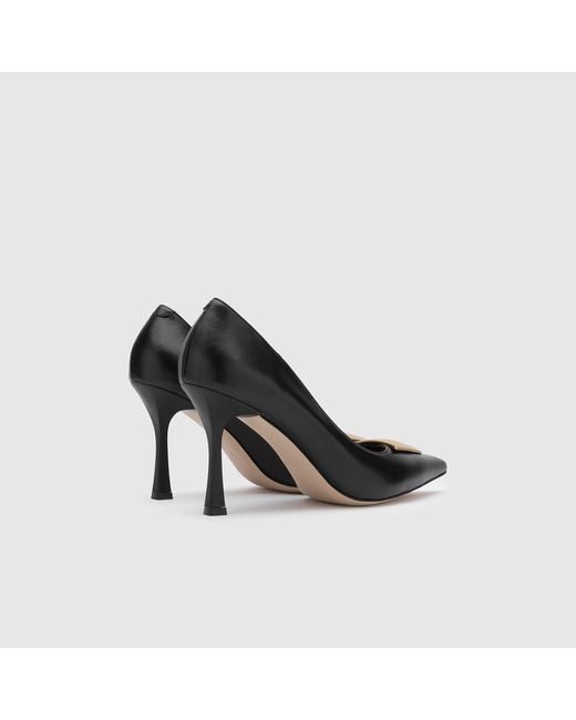Ilvi Black Svea Leather Pump
