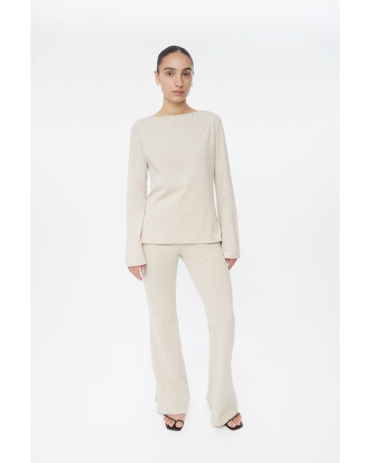 Dāl the Label Natural Neutrals Wool Blend Knit Sweater Oat
