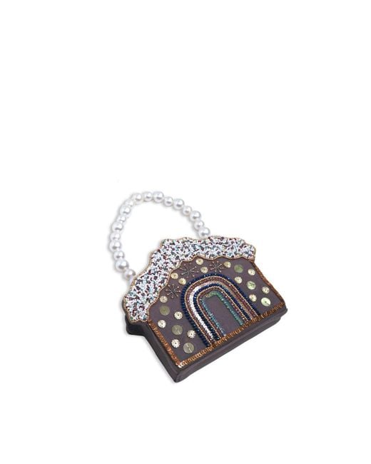 Simitri Purple Winter Cottage Petit Bag