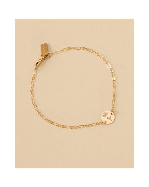 SET & STONES Metallic Lily Birth Flower Bracelet