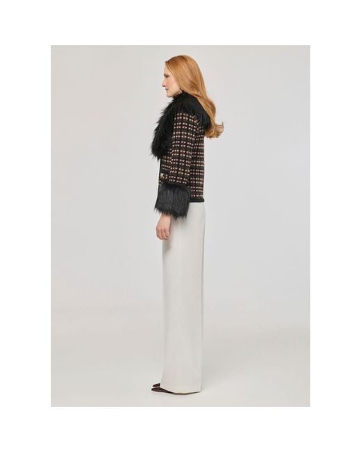 The Extreme Collection Black Short Faux Fur Jacket Angele