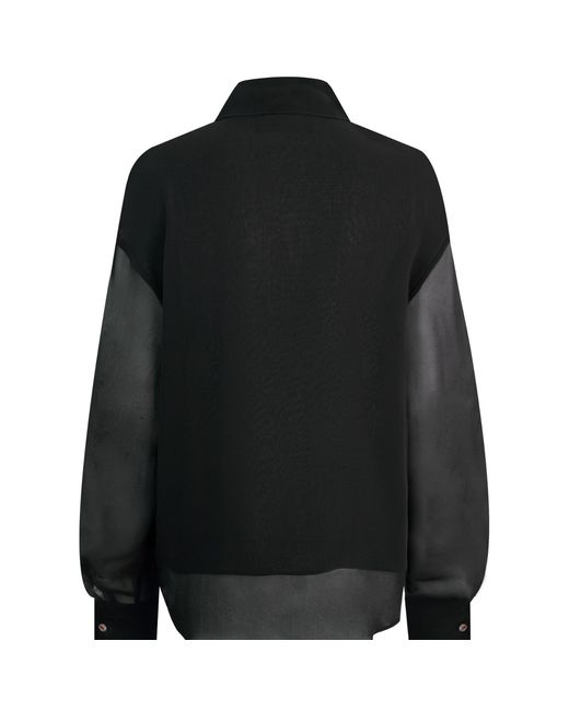 Lorena Saravia Black Sienna Silk Blouse