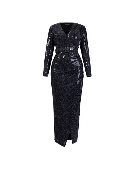 Meem Label Blue Zima Sequin Dress