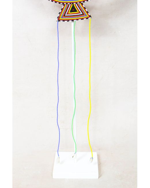 Botanical Boys Blue Kenya Maasai Beaded Necklace