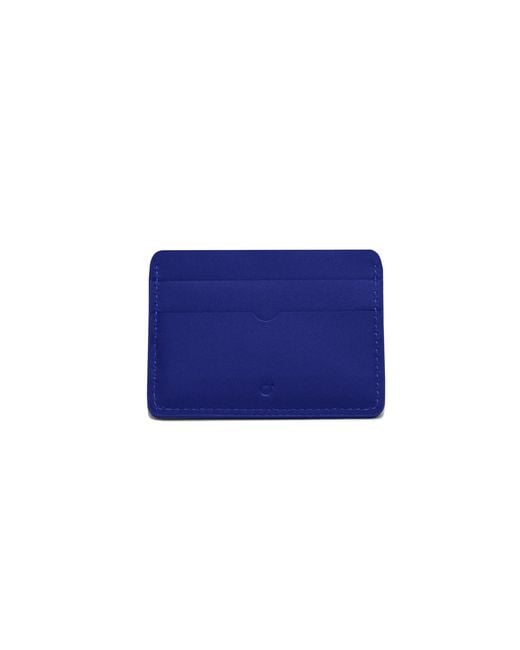 godi. Blue Handmade Leather Card Case