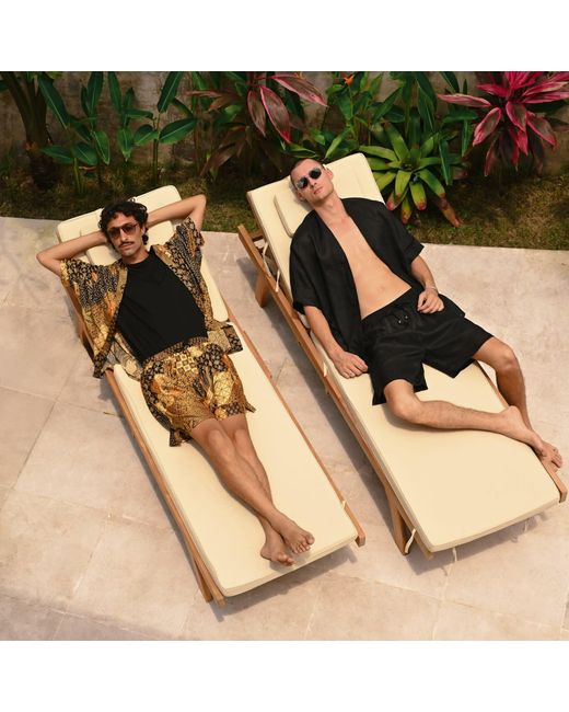 ORIGIN OF HEARTS Brown Neutrals Aumi & Summer Satin Kimono Co-Ord for men