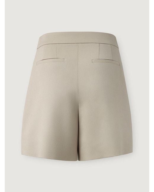 Elune Mode Gray Neutrals Wrap Pleat Skort _ Soft Sand