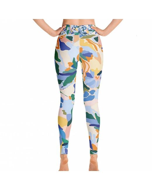 Jessie Zhao New York Blue High Waist Yoga Leggings