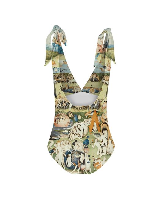 Aloha From Deer Green Your Garden One Piece Swimsuit