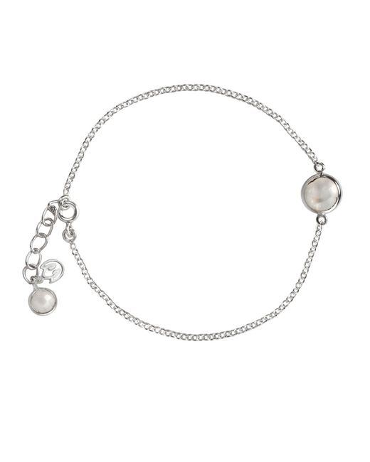 The Jewellery Store London Metallic Moonstone Chain Bracelet