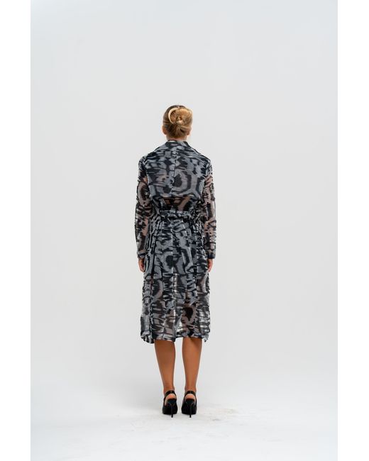 The Ethos Studio Blue Raya Trench