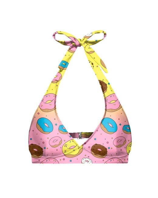 Aloha From Deer Green Bite Sized Halter Neck Bikini Top