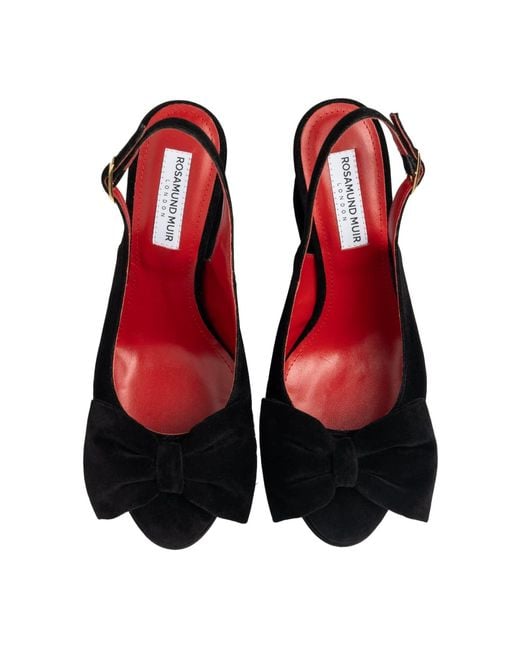 Rosamund Muir London Red Toscana Velvet Wedges