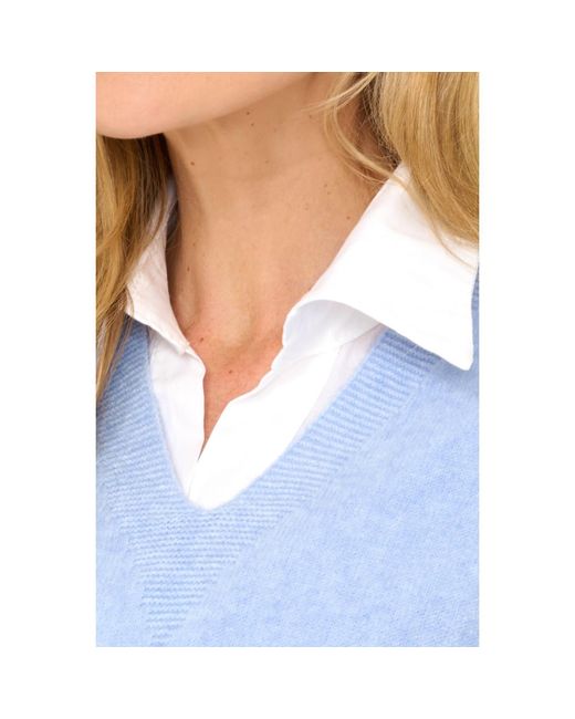At Last White Ruched Cotton Shirt