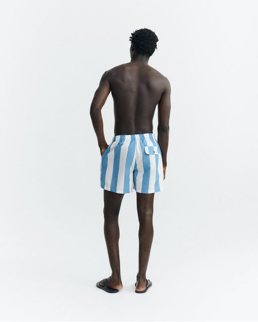 Thinking Mu Blue Striped Swimsuit Limpopo for men