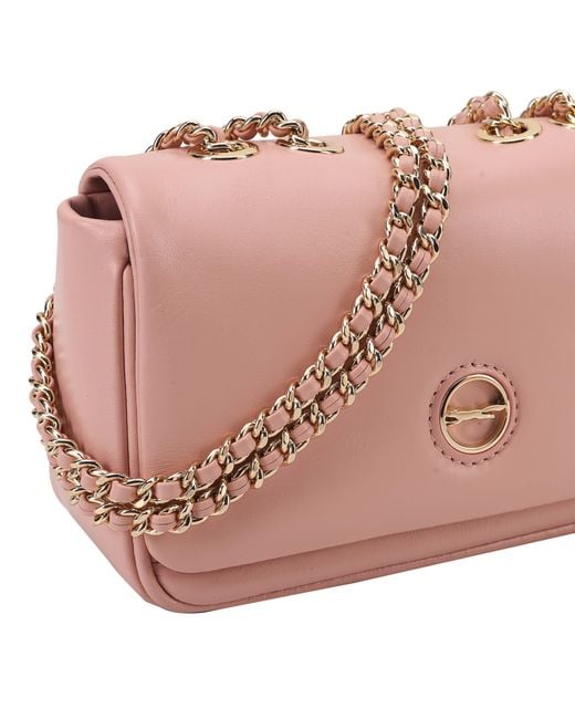 Paul Costelloe Pink Moxie Leather Crossbody Bag