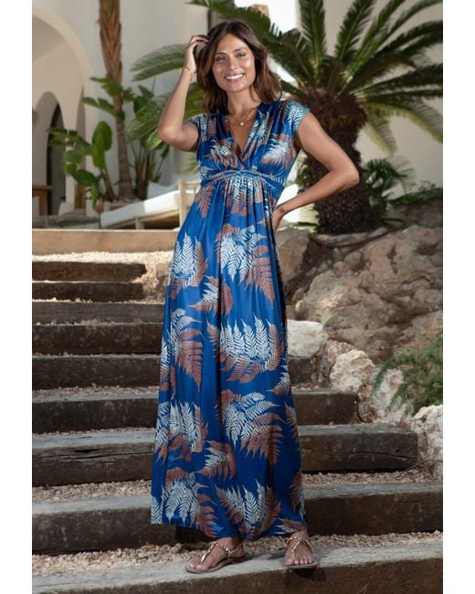 Chic by Lirette Blue Kimono Dress Boquete