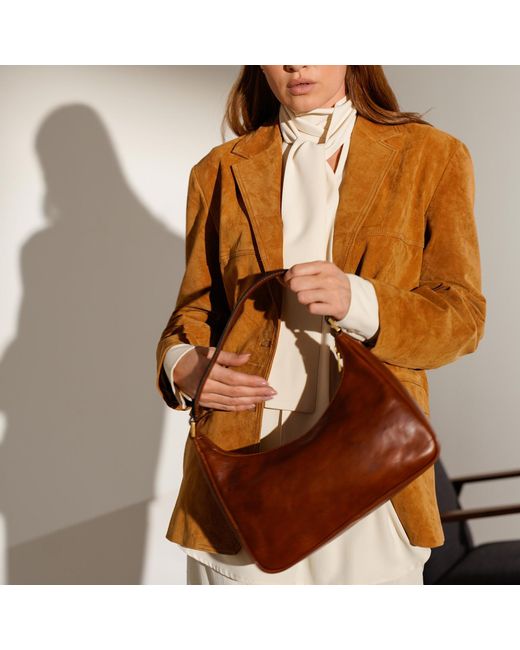 Time Resistance Brown Cognac Leather Handbag For – The Bluest Eye