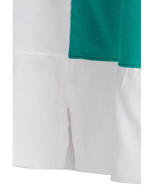 Conquista Green A-Line Jersey Dress