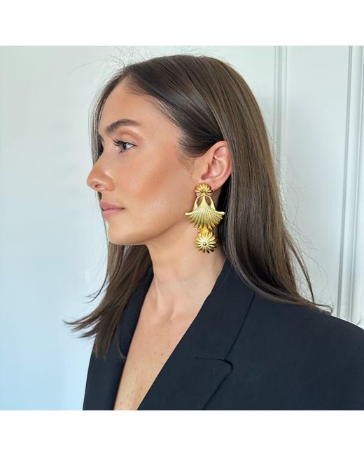 Majalis Jewelry Metallic Long Design Earring