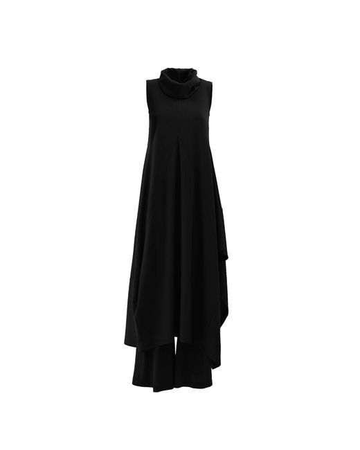 Julia Allert Black Two-Piece Set Knit Dress And Pants