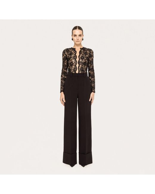 Nissa Black High-Waisted Pants