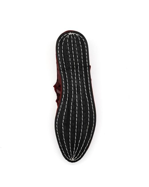 Gondolina Shoes Red Carnival Burgundy Polka-Dot Mesh Double-Strap Mary Jane Shoes – Made