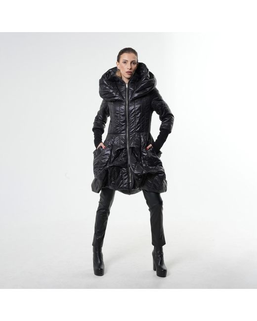Metamorph Black Extravagant Puffy Coat